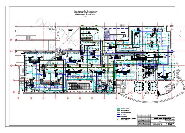 Разработка рабочей документации по реконструкции систем вентиляции, отопления, кондиционирования и дымоудаления для ТРЦ «Рублевский»